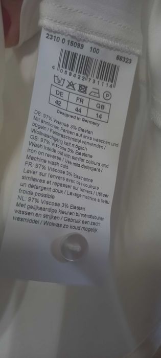 Bluză HALLHUBER albă, mărimea 42