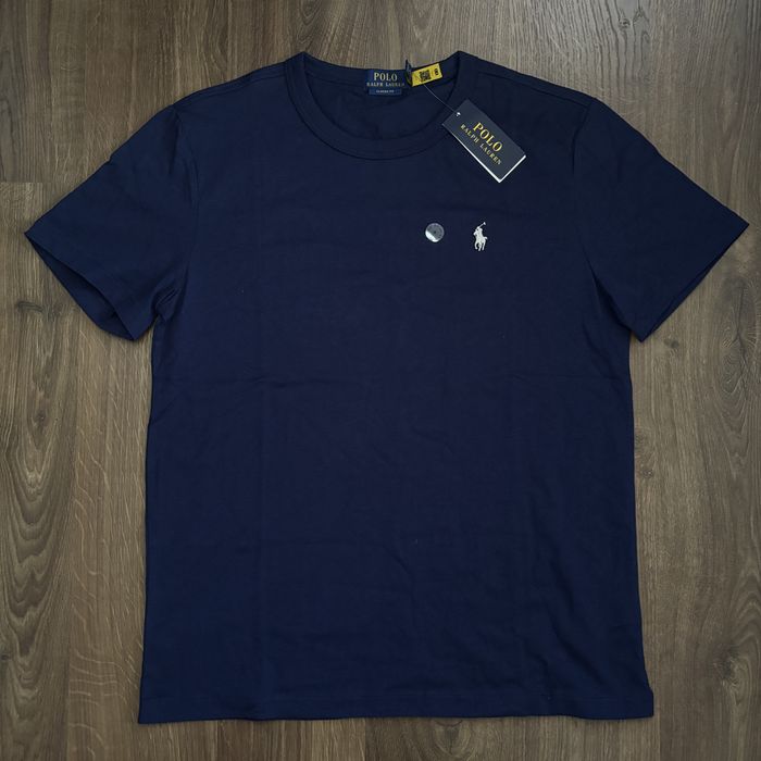 Tricou Polo Ralph Lauren Bărbați Blue Marin Insignă Albă – Nou cu Etichetă – M