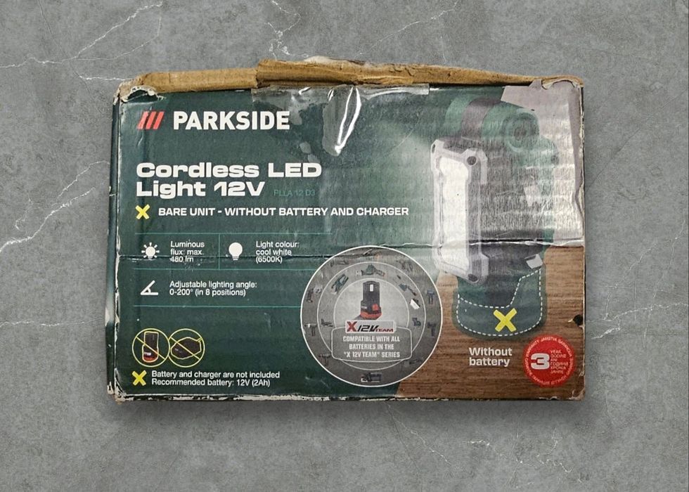 Lampa de lucru/ lanterna LED pe acumulator  12V PARKSIDE