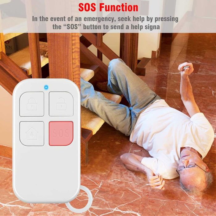 Домашна алармена система с WiF от 9 части, работи с Alexa и Google