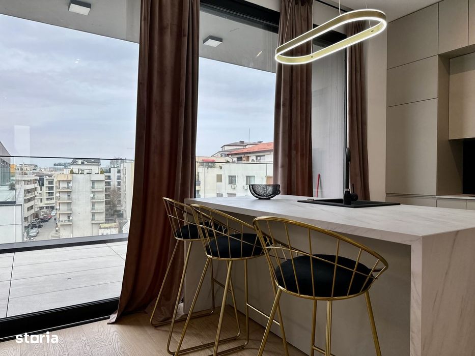 Penthouse de inchiriat in WIN Herastrau | 5 cam | Terasa panoramica |