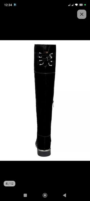 Ботфорты европейка, замш.