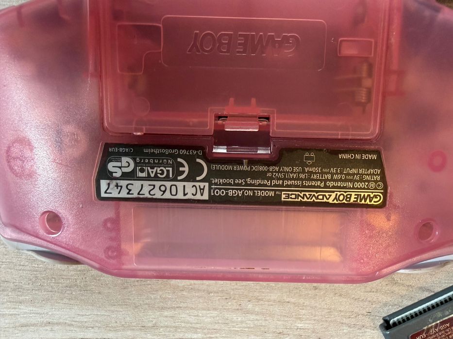 Nintendo gameboy  advance AGB-001