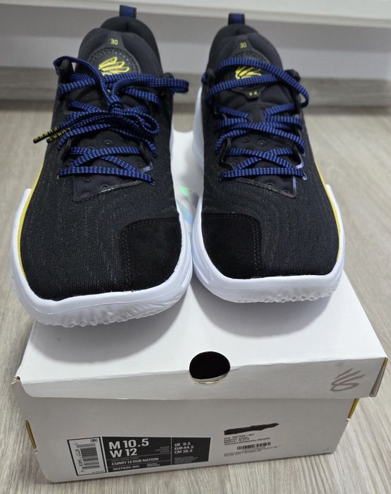 Adidasi baschet Under Armour Curry 12 "Dub Nation" Negru - Noi în cutie (Mărimea 44.5 EU/28.5 cm)
