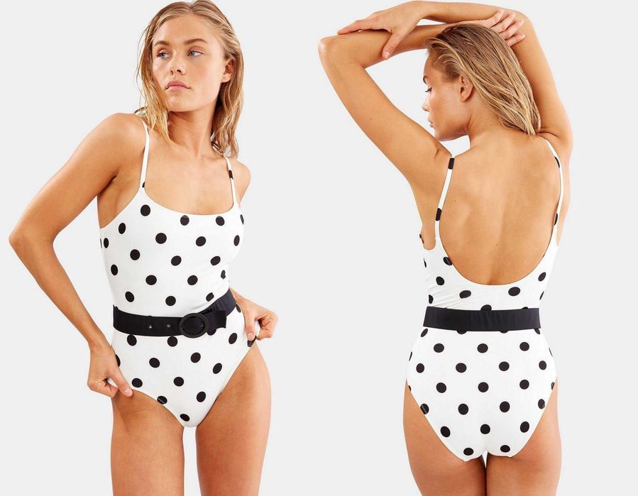 NOU! Costum de baie intreg Solid & Striped Nina Belt