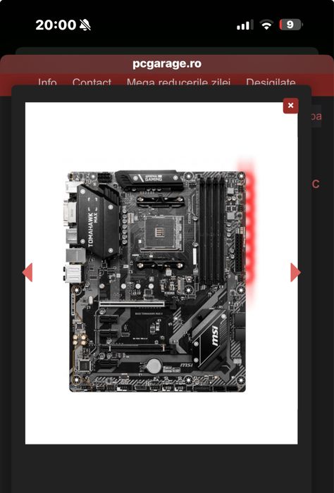 Placa de baza MSI B450 TOMAHAWK MAX II