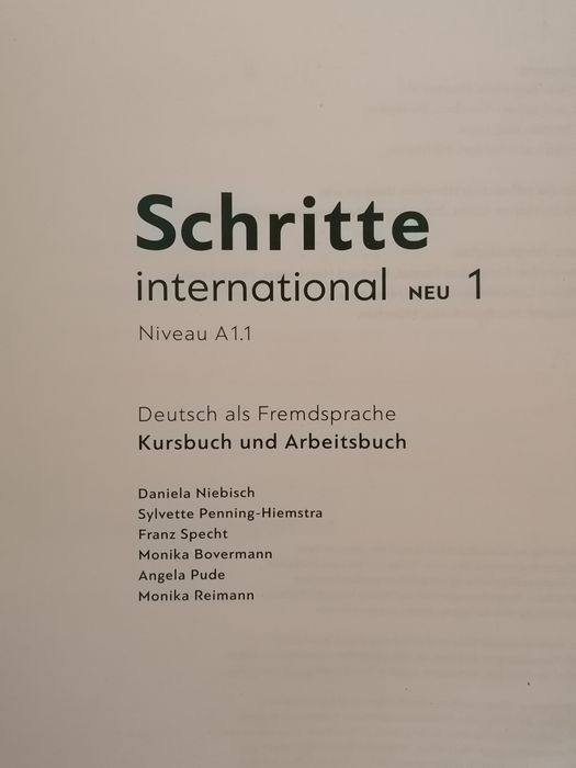 1 Учебник по немски език Schritte International / ниво A1.1 - Hueber