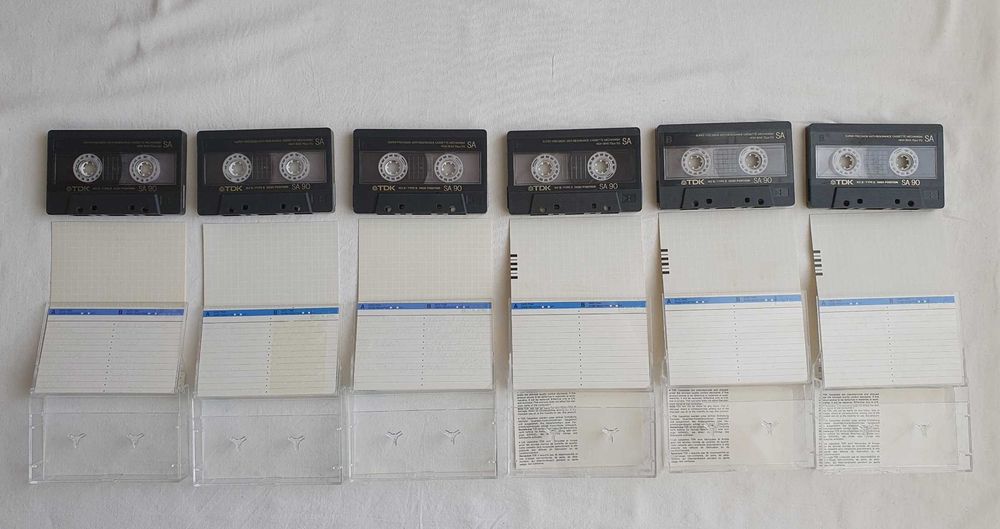 Аудио касети TDK SA90 и TDK SA60