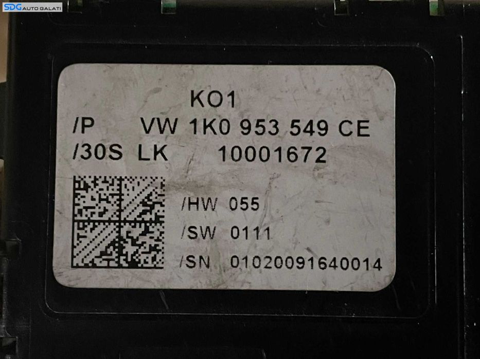 Calculator Modul Coloana Volan Volkswagen Golf 6 Plus 2008 - 2013 Cod 1K0953549CE [LR0114]