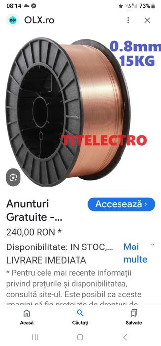4 role de sirma de 15kg pentru sudat cu CO2
