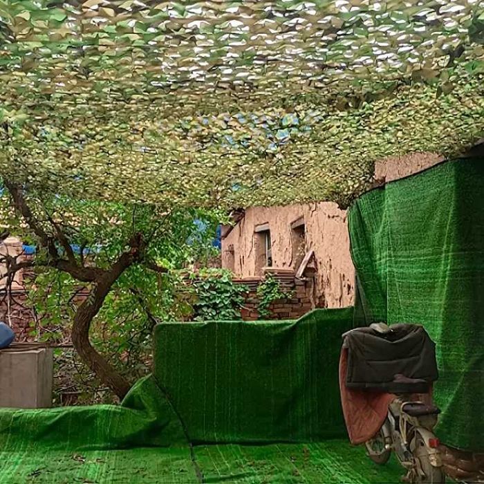 Зелена маскировъчна мрежа, камуфлажна тента за сянка, сенник градина