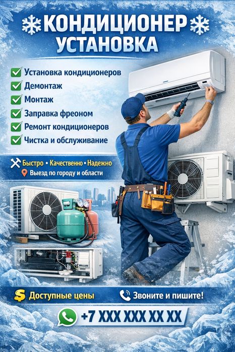 Установка кондиционер