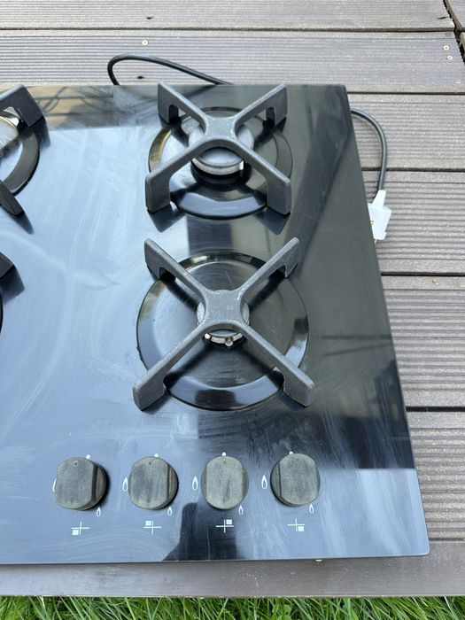 Plita Whirpool neagra pe gaz incorporabila