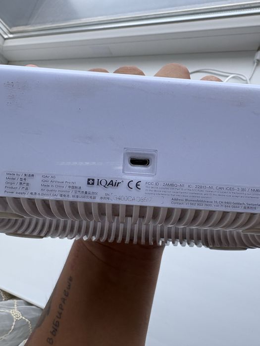 Iqair air visual pro, датчик качества воздуха pm2,5