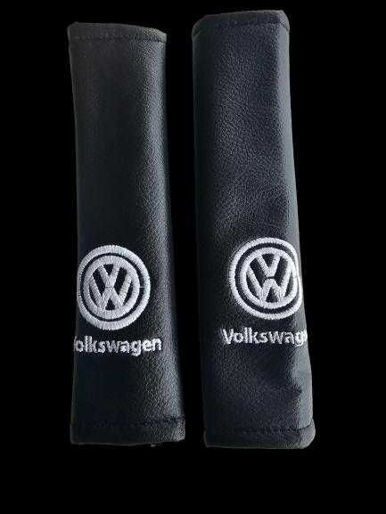 протектори за колани на автомобил VW Фолксваген кожени комплект 2бр