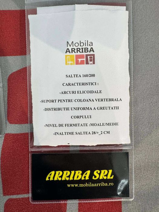 Vand pat cu tot cu saltea 180x200