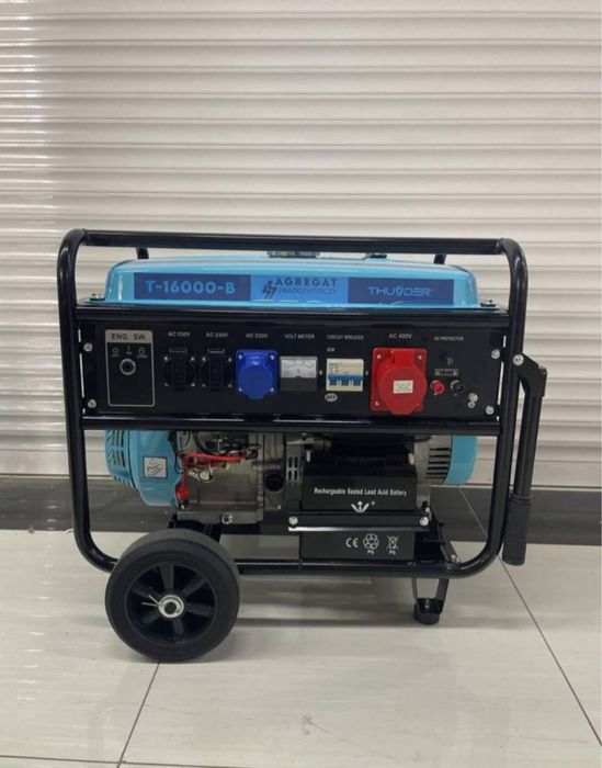 Генератор 380v - 6,5/5,5кВа бензиновый