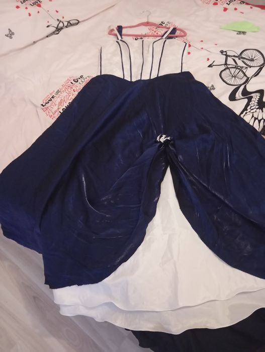 Rochie de mireasa in doua culori