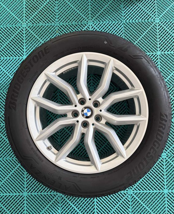 Jante cu anvelope vara 265 50 R19 Brigestone Alenza dot22 7mm Bmw G05 G06 X5 X6 style 734 stare impecabila