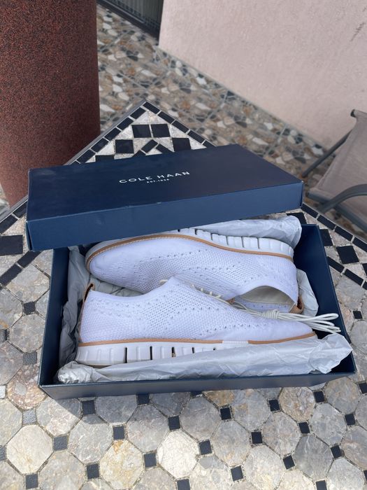 Mocasini de vara albi Cole Haan - marimea 44 - stare foarte buna