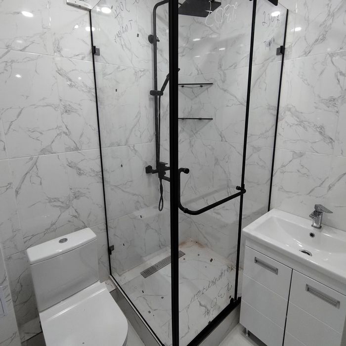 Душевые кабины 8мм калёное стекло