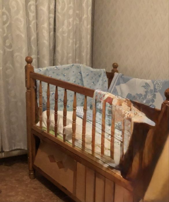 Кровать детская с матрацом 120/60