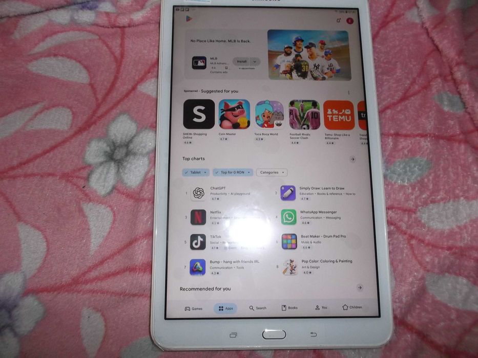 Tableta SAMSUNG SM-T580, 10", android 8.1. stare perfecta
