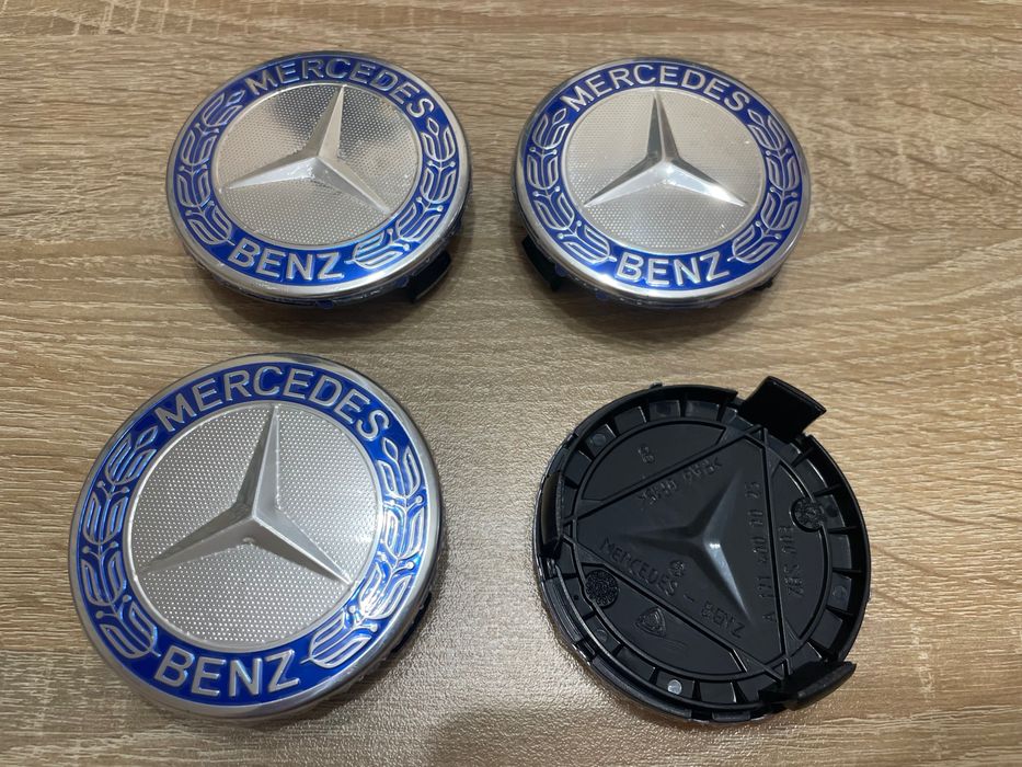 Капачки за джанти Mercedes 75mm Капачки за джанти Мерцедес 75мм