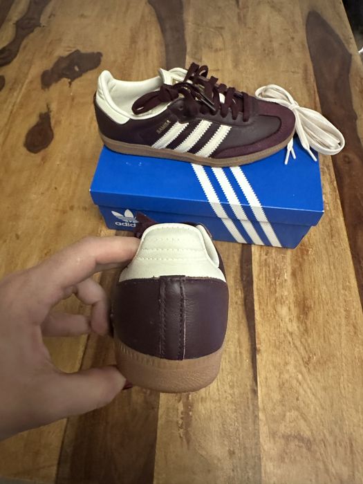 adidas Samba OG Maroon Gold Metallic (W)