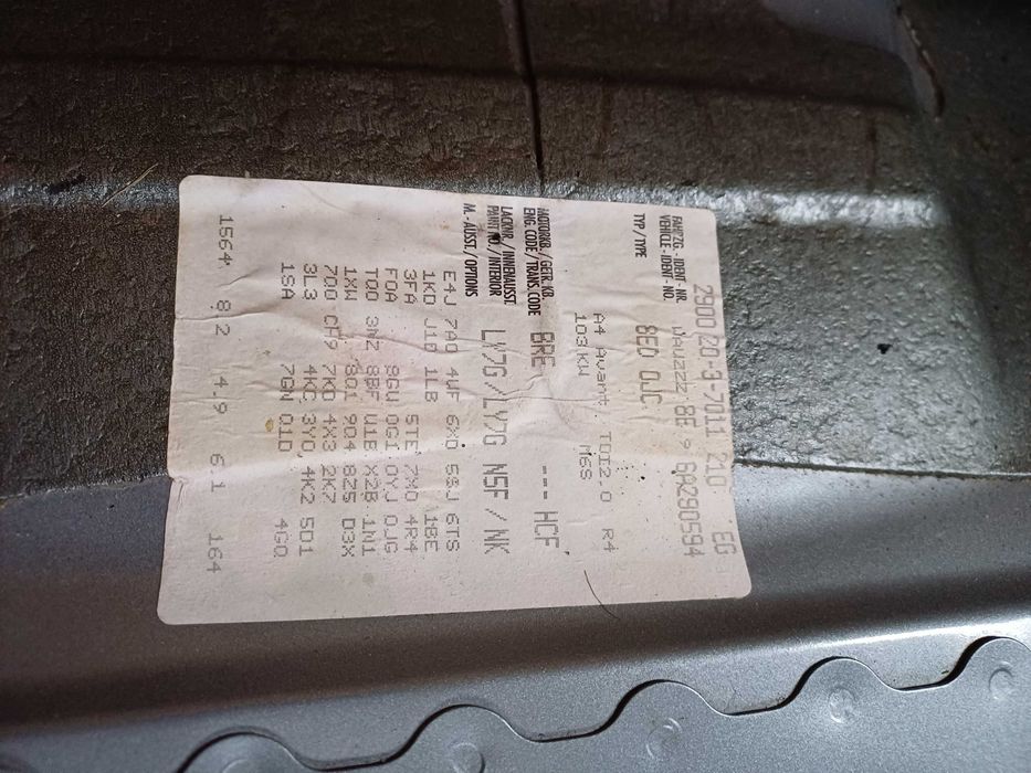 Portiera dreapta spate Audi A4 B7 model 2004-2008 LY7G