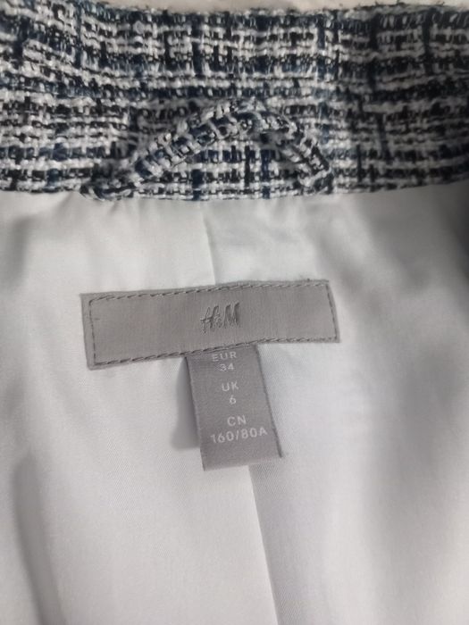 Sacou cambrat din tweed mărimea XS H&M