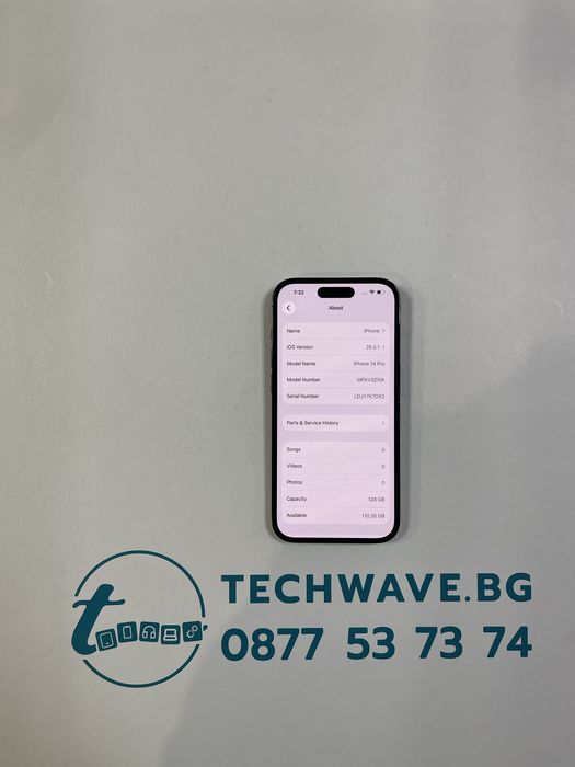 Apple iPhone 14 Pro 128GB Space Black 100%