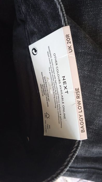 Джинсы новые черные 60 размер