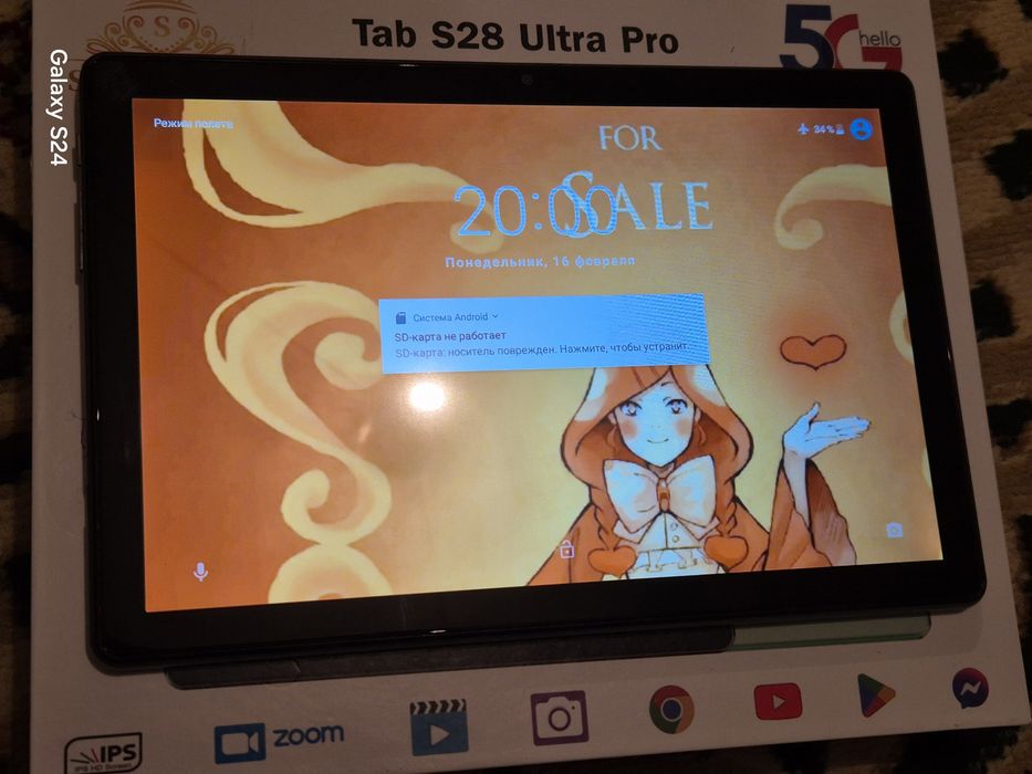 Планшет на 128гб в новом состояний