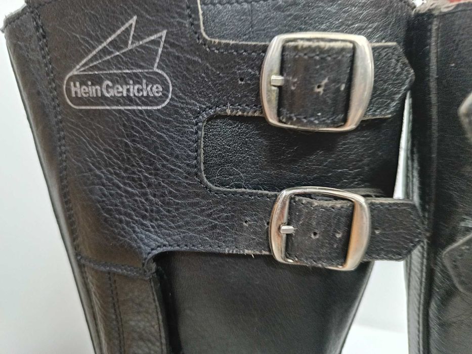 Cizme moto chopper înalte piele măsură 42