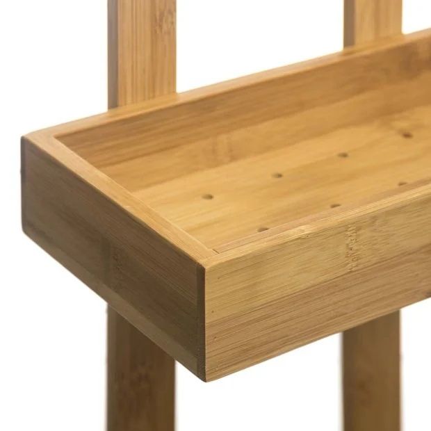 Бамбукова етажерка за баня с 2 сандъчета