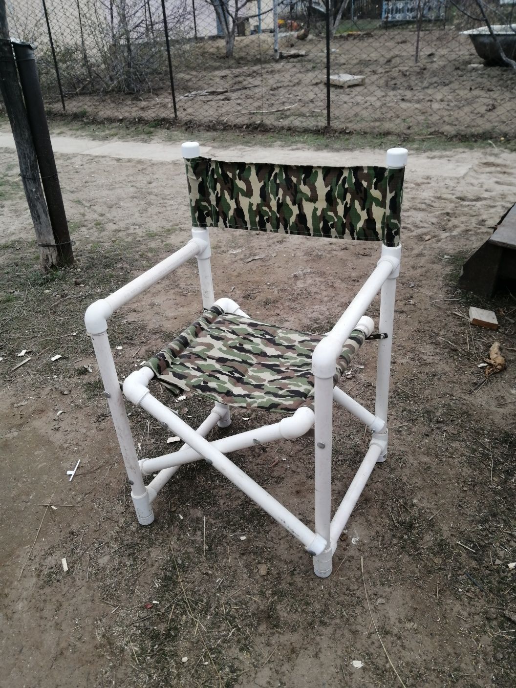 Кресло складное туристическое со спинкой с навесом 