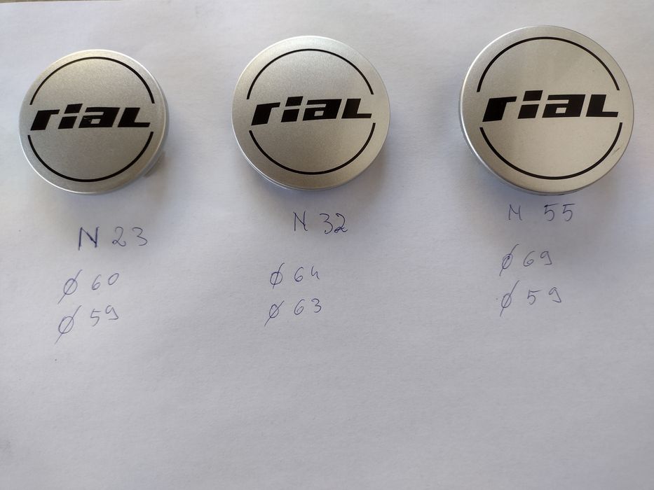 Capace jante aliaj Originale Rial N23 N32 N55 ..orice model pe comanda ...