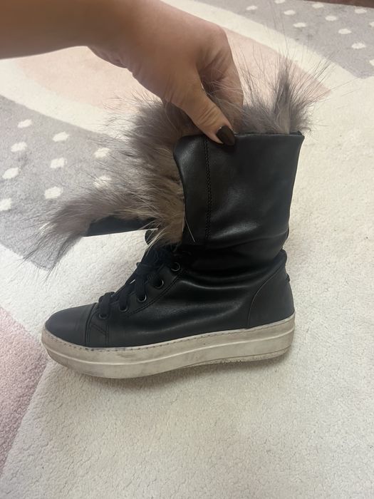 Дамски боти/ботуши от естествена кожа