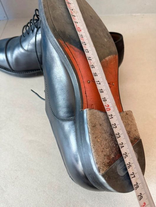 Pantofi Santoni, nr 40, piele neagra