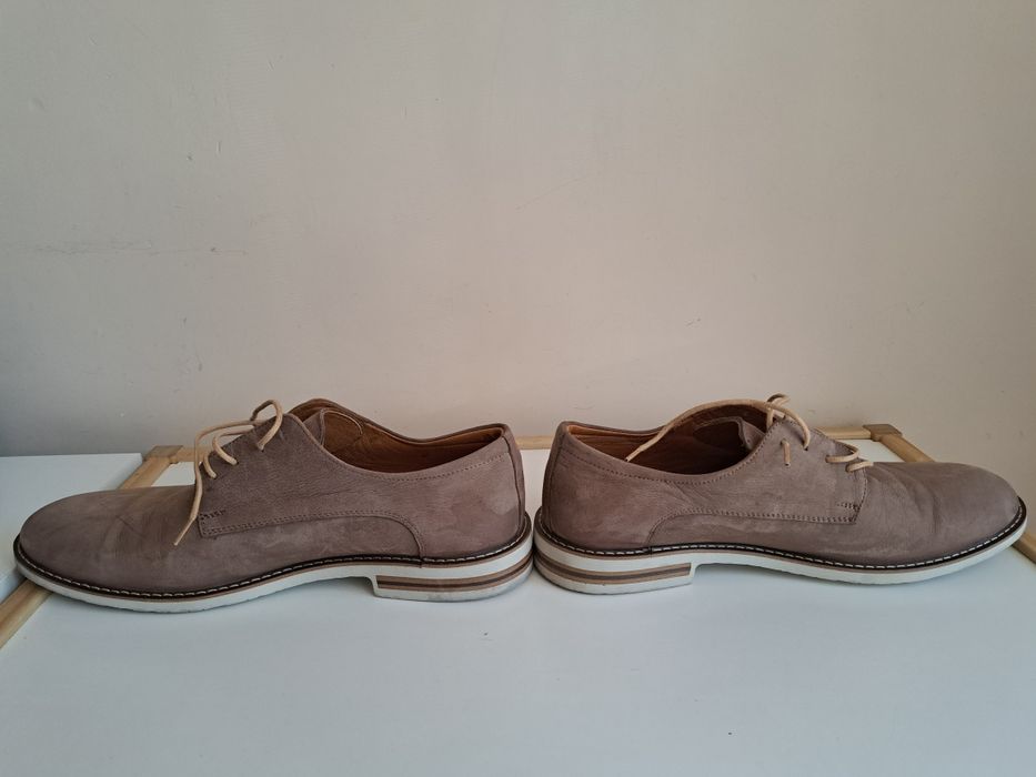 Мъжки обувки, велур, естествена кожа