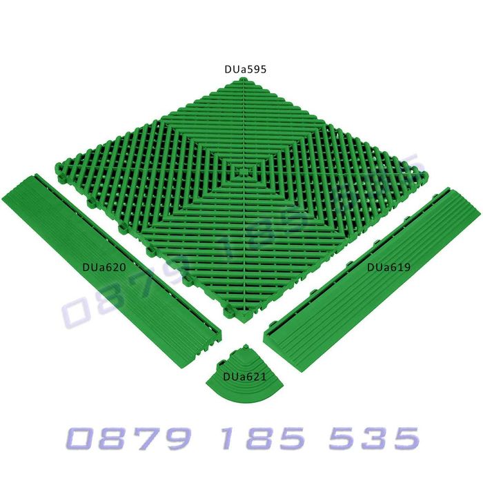 PVC модулна подова настилка гараж квадратна плочка