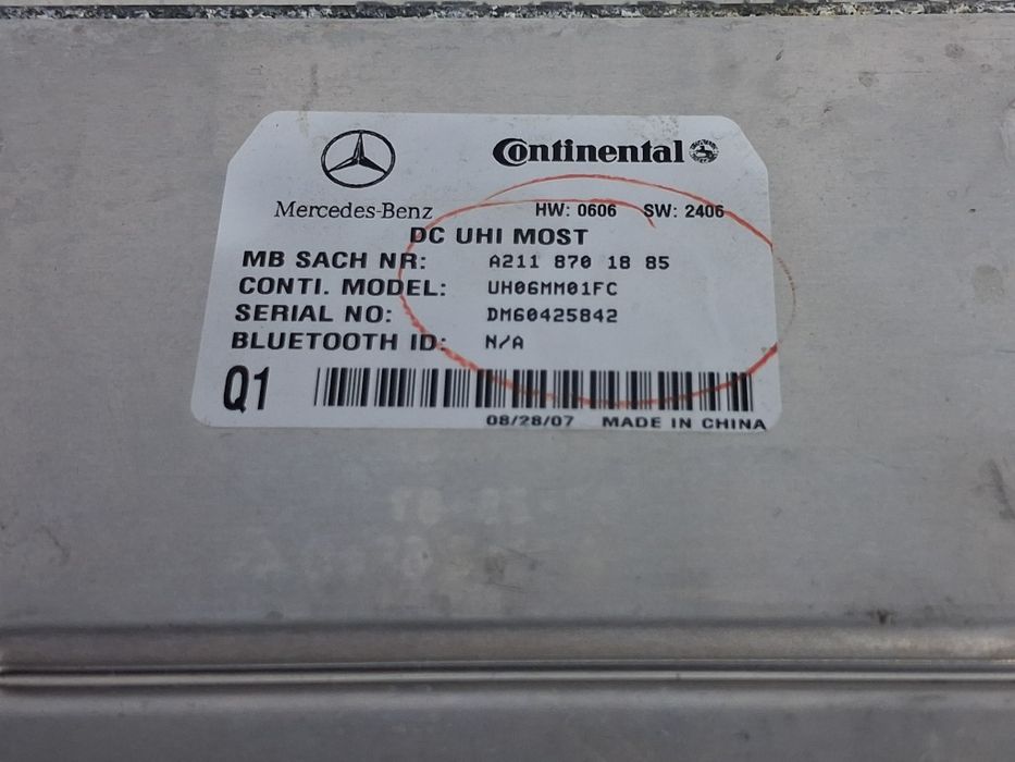 Modul Calculator Bluetooth Mercedes R Class R320 2007