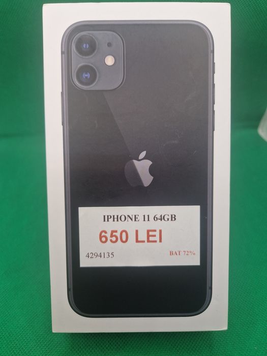 Iphone 11 64 gb, Baterie 72% , Lazar Amanet Crangasi, 42941