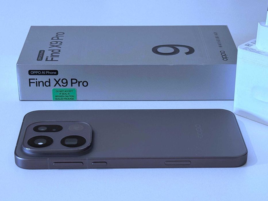 Бартер! 31м.Гаранция! Oppo Find X9 Pro 512/16GB Charcoal (Графитено-Сив) 100% Батерия. + Aдаптер