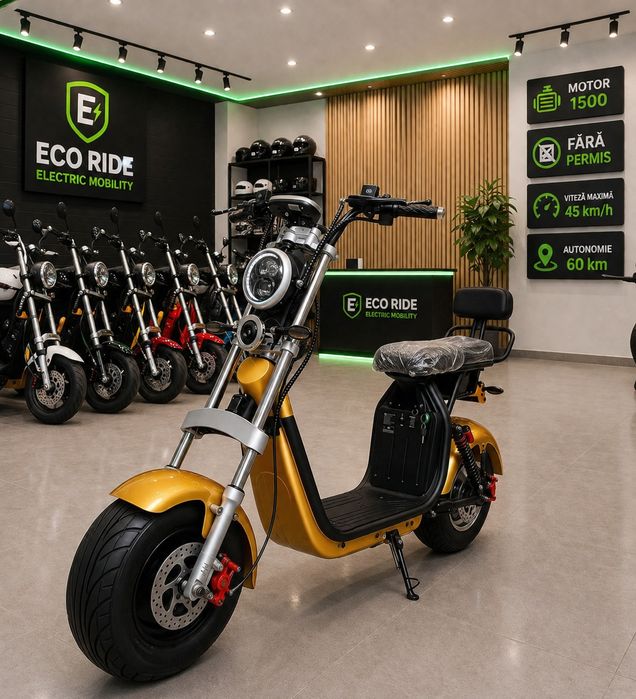 Scuter electric/Scooter Harley pentru adulti blak