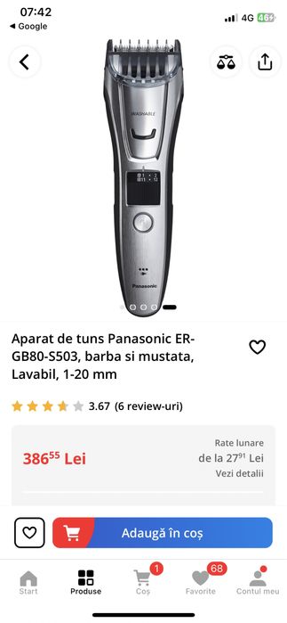 Aparat de tuns parul și barba