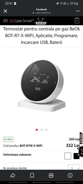 Termostat ambiental WI-FI