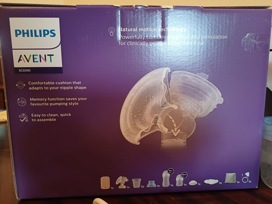 Единична електрическа помпа за кърма Avent Natural Motion SCD395