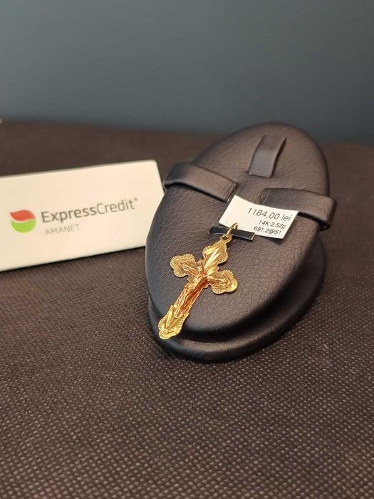 (AG51) Medalion aur 14K 2.52g b691.2 - Garantie 2 ani!